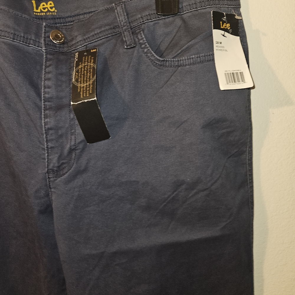 LEE Womans Weathered Blue Pants Size 18M - Picture 7 of 12